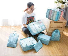 Load image into Gallery viewer, Reiseset | 7 Packtaschen zum Organisieren und Verstauen