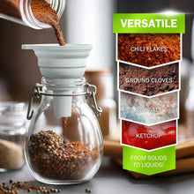 Laden Sie das Bild in den Galerie-Viewer, Faltbarer Reise Silikon Trichter