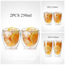 Laden Sie das Bild in den Galerie-Viewer, wärmebeständige Thermo Doppelgläser im 2er, 4er oder 6er Pack | verschiedene Größen