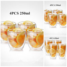 Laden Sie das Bild in den Galerie-Viewer, wärmebeständige Thermo Doppelgläser im 2er, 4er oder 6er Pack | verschiedene Größen