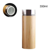 Load image into Gallery viewer, Natural BAMBOO - bamboo thermal mug 350ml or 450ml