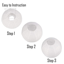 Laden Sie das Bild in den Galerie-Viewer, 25x Papier Laternen in gold/weiß