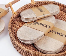 Laden Sie das Bild in den Galerie-Viewer, 5 Stück - Natur Scrub Schwämme für Küche & Bad aus Loofah - WhiteWhiskers