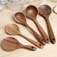 Laden Sie das Bild in den Galerie-Viewer, 7 Stück Holz Küchenutensilien Set - WhiteWhiskers
