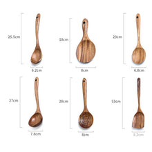 Laden Sie das Bild in den Galerie-Viewer, 7 Stück Holz Küchenutensilien Set - WhiteWhiskers