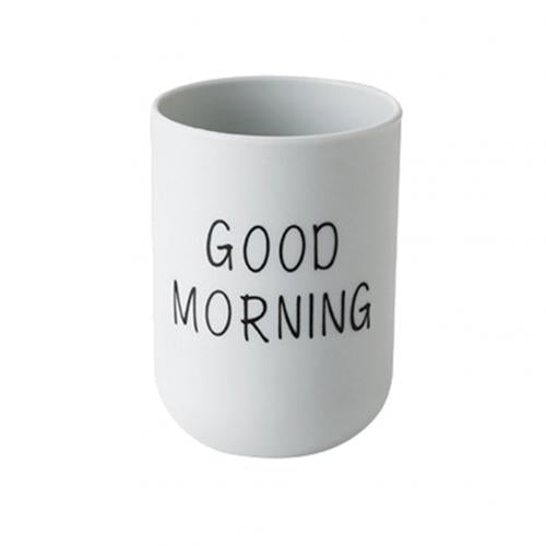 konzertbecher aufbewahren 2x Becher Letter Aufbewahrung Organizer Becher GOOD MORNING / WHITE WHISKERS