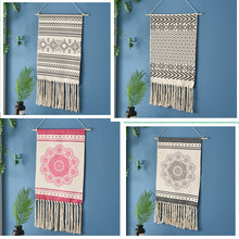 Laden Sie das Bild in den Galerie-Viewer, Makramee bunter farbenfroher Boho Wandteppich Wandbehang Tapisserie 50x70 cm - verschiedene Muster - WhiteWhiskers