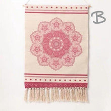 Laden Sie das Bild in den Galerie-Viewer, Makramee bunter farbenfroher Boho Wandteppich Wandbehang Tapisserie 50x70 cm - verschiedene Muster - WhiteWhiskers
