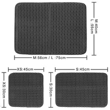 Laden Sie das Bild in den Galerie-Viewer, Katzenmatte für  Katzenklo - Katzenklo Vorleger - kein Streu mehr in der Wohnung - WhiteWhiskers