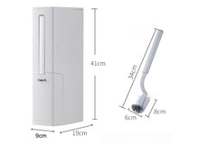 Laden Sie das Bild in den Galerie-Viewer, 3 in 1 - versteckte WC Bürste, Abfalleimer und Mülltütenlagerung - stylisch & nützlich - WhiteWhiskers