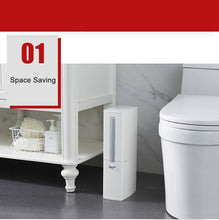 Laden Sie das Bild in den Galerie-Viewer, 3 in 1 - versteckte WC Bürste, Abfalleimer und Mülltütenlagerung - stylisch & nützlich - WhiteWhiskers