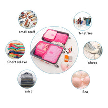 Laden Sie das Bild in den Galerie-Viewer, Set Reisetaschen 6-teilig - ordentliches Packen des Reisegepäcks | Ordnung ist das halbe Leben - WhiteWhiskers