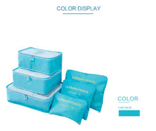 Laden Sie das Bild in den Galerie-Viewer, Set Reisetaschen 6-teilig - ordentliches Packen des Reisegepäcks | Ordnung ist das halbe Leben - WhiteWhiskers