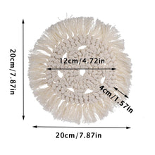 Laden Sie das Bild in den Galerie-Viewer, Boho Chic Untersetzer für Tassen, Kerzen & Deko - WhiteWhiskers