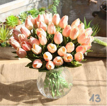 Laden Sie das Bild in den Galerie-Viewer, 31 x Tulpen Set in verschiedenen Farben & Formen | große Auswahl |  Deko Blumen | Kunsttulpen - WhiteWhiskers