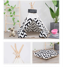 Laden Sie das Bild in den Galerie-Viewer, Luxus Katzenzelt "Tiny Cat House" - verschiedene Designs