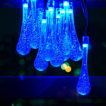Laden Sie das Bild in den Galerie-Viewer, Solar Lichterkette "Regentropfen" | wasserfest