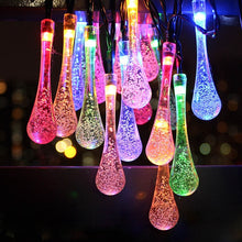 Laden Sie das Bild in den Galerie-Viewer, Solar Lichterkette "Regentropfen" | wasserfest