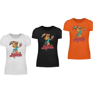MALLE HOPPINS - Das ultimative Partyshirt für Frauen!