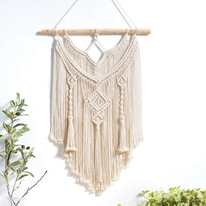 Makramee Boho Wandteppich / Wall Hanging Tapestry - WhiteWhiskers