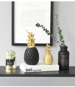 Deko Ananas in gold weiß oder schwarz - WhiteWhiskers