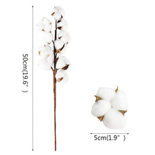 Load image into Gallery viewer, Set of 3 - Artificial bouquet of flowers made of natural cotton

