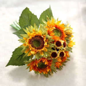 HERBST FEELING - Kunst Blumenstrauß in gelb oder orange - WhiteWhiskers