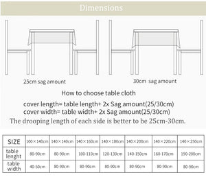 Tischdecke im Boho Chic Style in beige 100% Baumwolle - verschiedene Größen - WhiteWhiskers