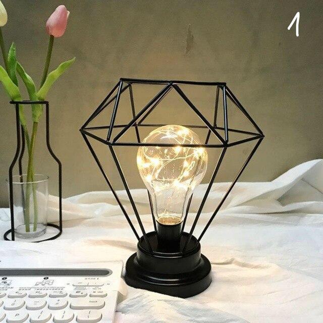 Symmetrical table lamps USB rechargeable | different colors & designs