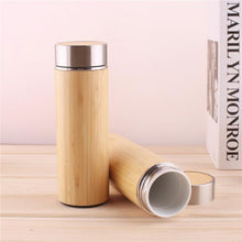 Load image into Gallery viewer, Natural BAMBOO - Bambus Thermobecher 350ml oder 450ml - WhiteWhiskers
