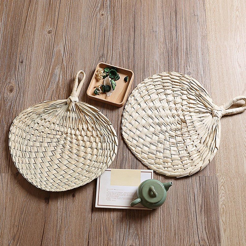 Boho Strandfächer oder Deko Unterlage Bambufächer