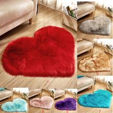 Load image into Gallery viewer, fluffy heart shaped rug
