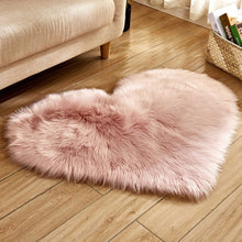 Load image into Gallery viewer, fluffy heart shaped rug
