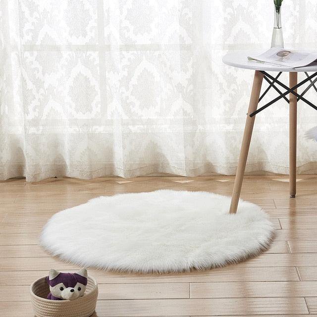 Fluffy Floor Teppich / Badvorleger in weiß oder rosa // verschiedene Größen - WhiteWhiskers