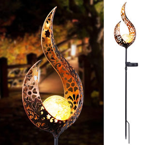LED Solar Flamme „Flame Light“ - warmweiß - waterproof Leuchtdauer: 6-8 Stunden - WhiteWhiskers