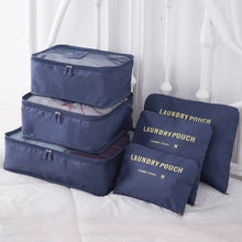 Load image into Gallery viewer, Set Reisetaschen 6-teilig - ordentliches Packen des Reisegepäcks | Ordnung ist das halbe Leben - WhiteWhiskers
