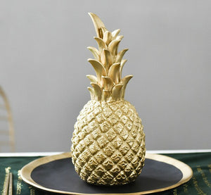 Deko Ananas in gold weiß oder schwarz - WhiteWhiskers