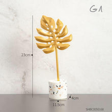 Load image into Gallery viewer, creative floral gold figures
