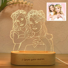Load image into Gallery viewer, Personalized 3D Night Lamp | with your own picture and engraving
