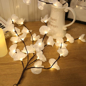 leuchtende Orchideen mit 20 LEDs