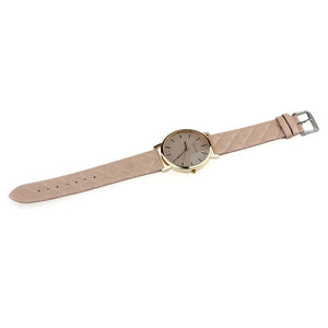 Ladies watch in a noble design in khaki beige - gift idea Christmas present for women