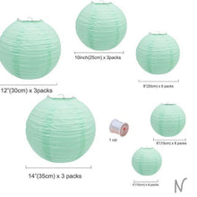 Load image into Gallery viewer, 30x paper lanterns - large color selection
