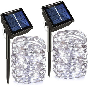 Solar light chain with 50/100/200/330 LEDs