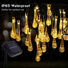 Load image into Gallery viewer, Solar chain of lights &quot;Raindrops&quot; | waterproof
