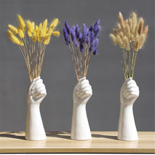 Load image into Gallery viewer, white ceramic vase &quot;hand vase&quot;
