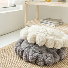 Load image into Gallery viewer, Boho designer crochet pillow | Seat cushion - handmade
