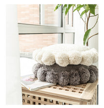 Load image into Gallery viewer, Boho designer crochet pillow | Seat cushion - handmade

