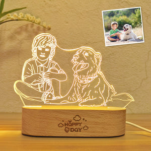 Personalized 3D Night Lamp | with your own picture and engraving